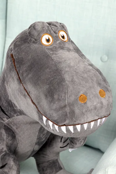 JAKS Plyšový dinosaurus Dino Farba: šedá, Veľkosť: 100 cm