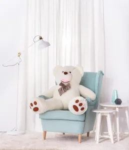 JAKS Plyšový medveď Amigo Farba: biela, Veľkosť: 190 cm
