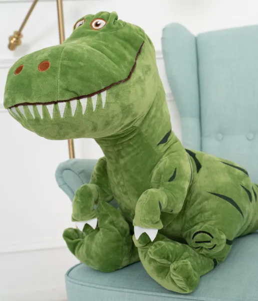 JAKS Plyšový dinosaurus Dino Farba: šedá, Veľkosť: 100 cm