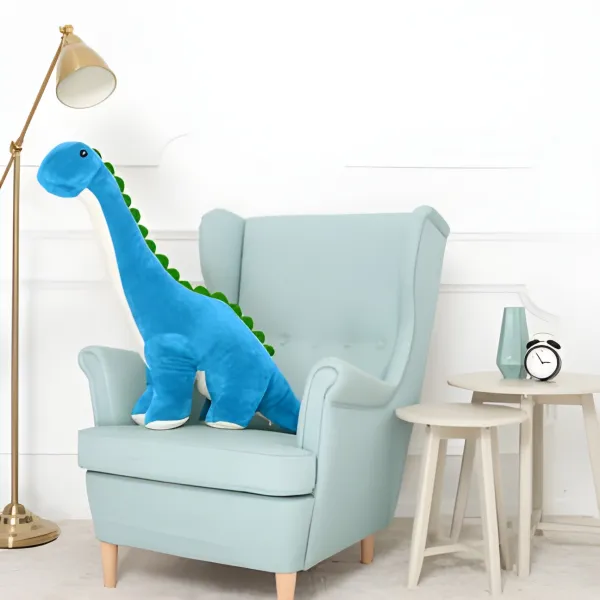 JAKS Plyšový dinosaurus Tobi Farba: modrá, Veľkosť: 150 cm