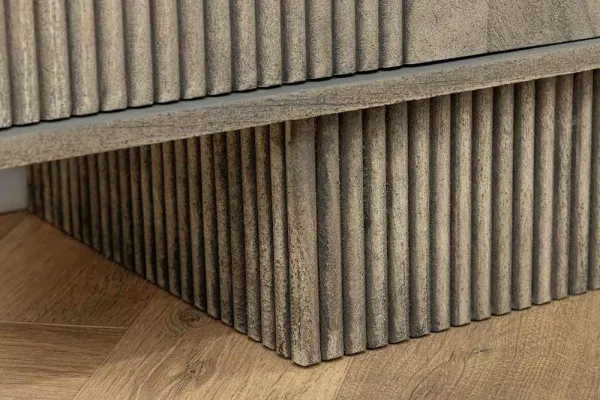 LuxD Dizajnový TV stolík Movement 200 cm sivé dymové mango