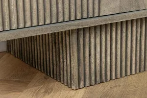 LuxD Dizajnový TV stolík Movement 200 cm sivé dymové mango