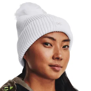 Dámska zimná čiapka UNDER ARMOUR UA Halftime Ribbed Pom-WHT