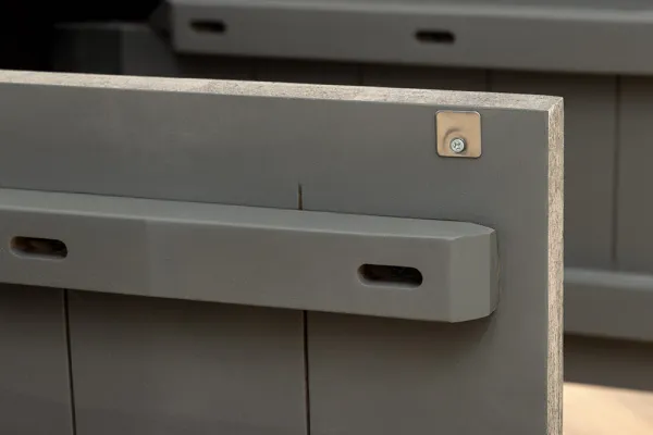LuxD Dizajnový TV stolík Movement 200 cm sivé dymové mango