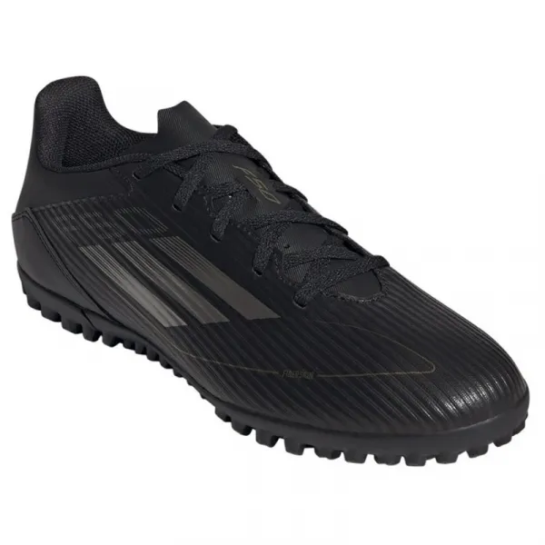 Pánske futbalové kopačky turfy ADIDAS F50 Club M TF core black iron metallic gold metallic