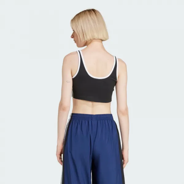 Dámske tielko ADIDAS ORIGINALS 3S BRA TOP-BLACK WHITE