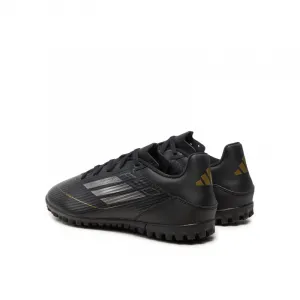 Pánske futbalové kopačky turfy ADIDAS F50 Club M TF core black iron metallic gold metallic