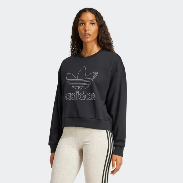 Dámska mikina ADIDAS ORIGINALS SNAKE CREW-BLACK