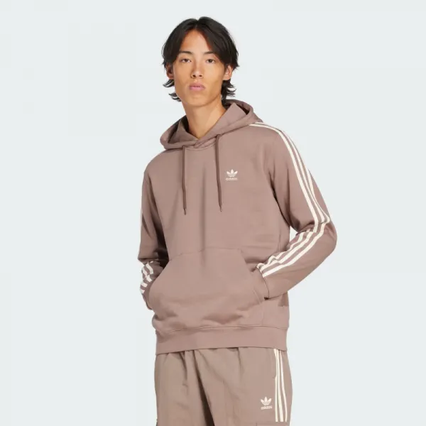 Pánska mikina s kapucňou ADIDAS ORIGINALS 3-STRIPES HOODY-TRABRN
