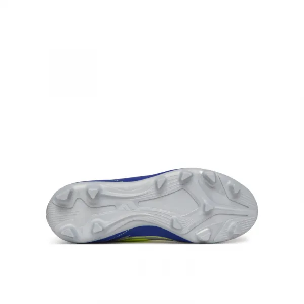 Chlapčenské futbalové kopačky outdoorové ADIDAS F50 Club Messi Jr FG silver metallic solar yellow lucid blue