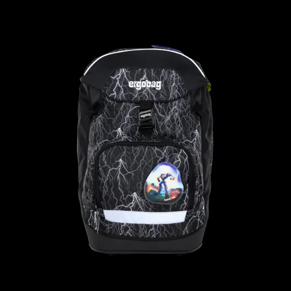 Školský batoh Ergobag prime - Black reflexný