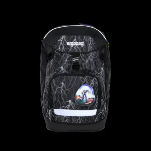Školský batoh Ergobag prime - Black reflexný