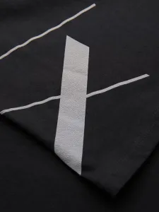 Moderné tričko s nápisom pre mužov čierne