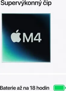 MacBook Air 15" Apple M4 10C CPU 10C GPU 16GB 512GB Nebeský modrý SK, MC7C4SL/A