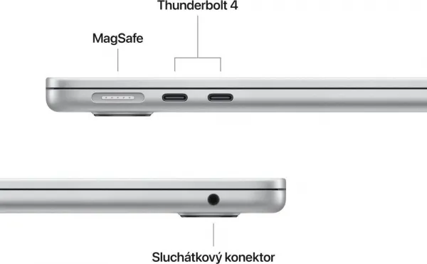 MacBook Air 13" Apple M4 10C CPU 10C GPU 24GB 512GB Strieborný SK, MC654SL/A