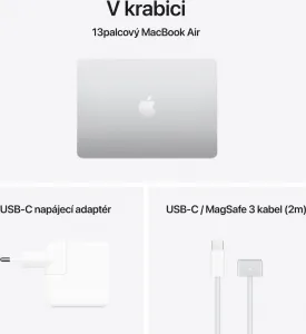 MacBook Air 13" Apple M4 10C CPU 10C GPU 24GB 512GB Strieborný SK, MC654SL/A
