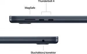 MacBook Air 15" Apple M4 10C CPU 10C GPU 16GB 512GB Polnočný SK, MW1M3SL/A