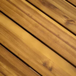 Záhradný set, akáciové drevo, svetlosivá/prírodná, VALDEZ