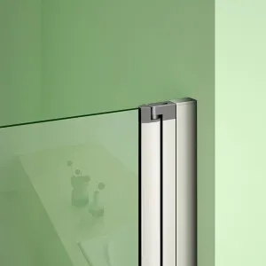 H K - Vaňová zástena S22 100x140cm - dvojdielna sklopná, číre sklo SE-S22-100