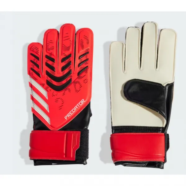 Futbalové brankárske rukavice ADIDAS PRED GL TRN J BLACK LUCRED WHITE