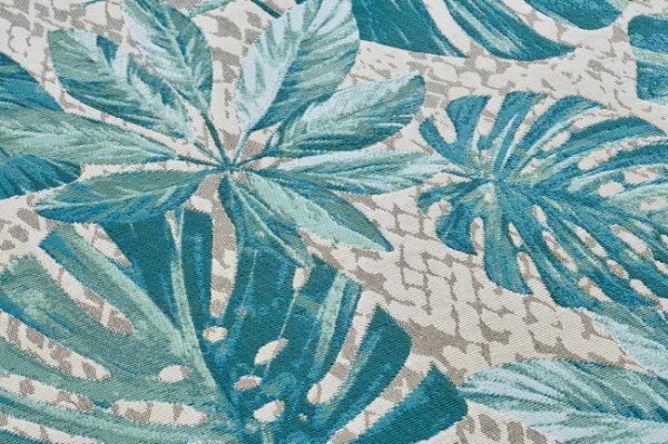 Koberec Flair Tropical Leaves tyrkysový