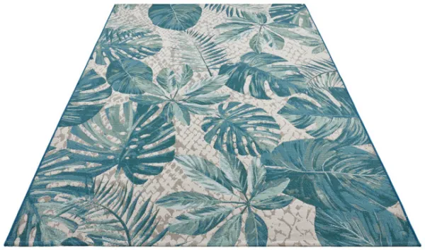 Koberec Flair Tropical Leaves tyrkysový