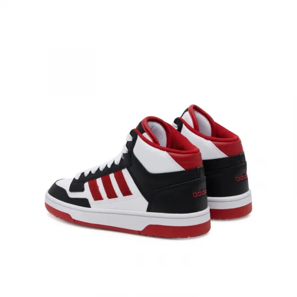 Chlapčenská vychádzková obuv ADIDAS Rapid Court Mid Jr core black red cloud white