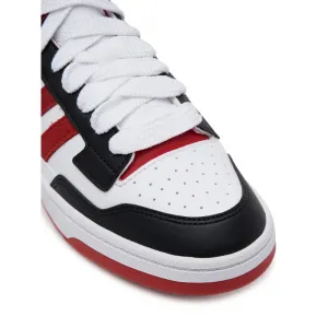 Chlapčenská vychádzková obuv ADIDAS Rapid Court Mid Jr core black red cloud white
