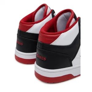 Chlapčenská vychádzková obuv ADIDAS Rapid Court Mid Jr core black red cloud white