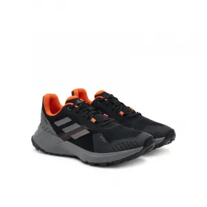 Pánska bežecká trailová obuv ADIDAS Terrex Soulstride M core black grey four semi impact orange