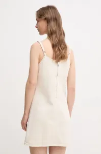 Šaty s prímesou ľanu Calvin Klein Jeans