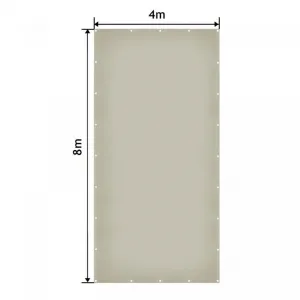 JAGO plachta 650 g/m², hliníkové oká, sivá, 4 x 8 m