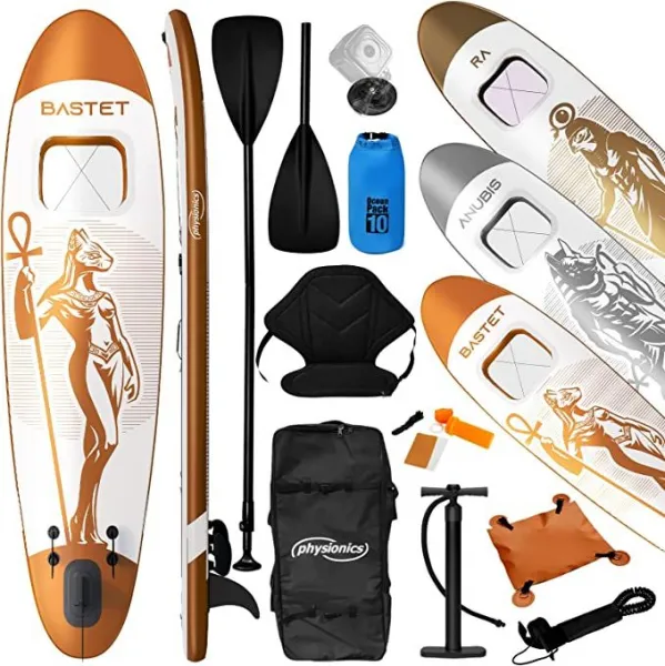PHYSIONICS nafukovací paddleboard - bohyňa Bastet, 366 cm