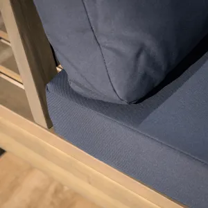 Záhradný set, akáciové drevo, hnedá/tmavosivá, PARAG