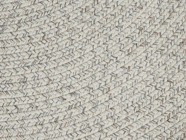 Koberec Braided Trenzado melanž, svetlý kruh