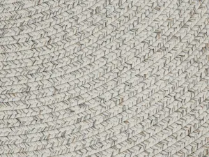 Koberec Braided Trenzado melanž, svetlý kruh