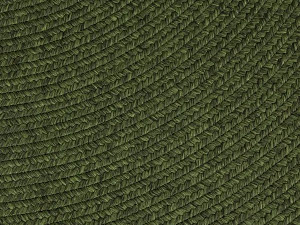 Koberec Braided Trenzado zelený kruh
