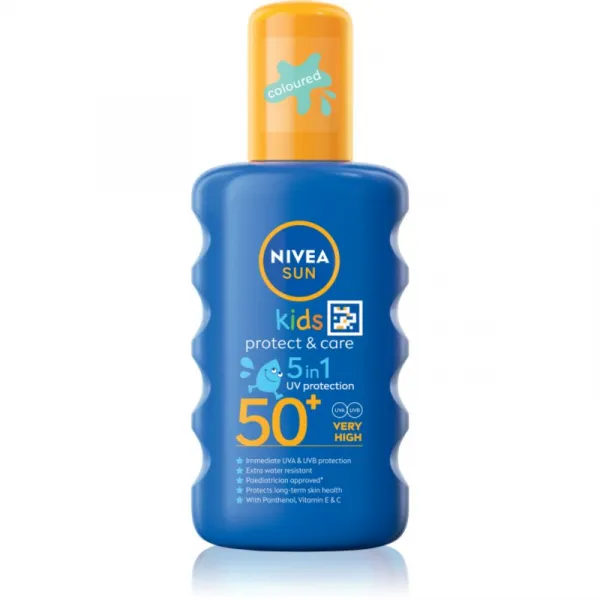 NIVEA SUN Kids detský farebný sprej na opaľovanie SPF 50+ 200 ml