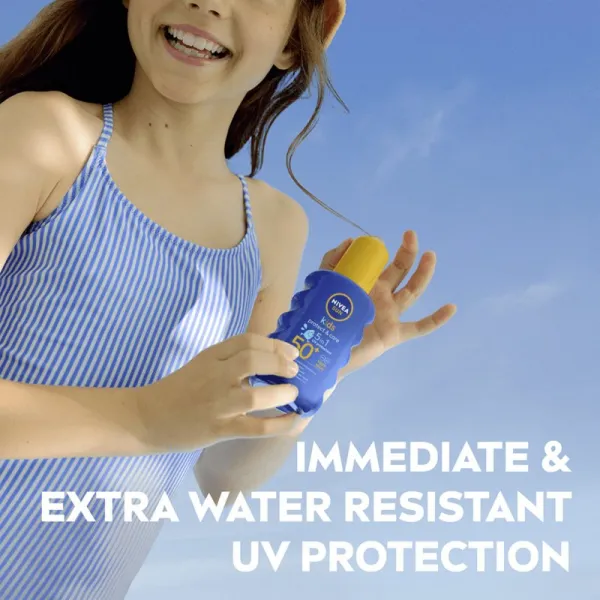 NIVEA SUN Kids detský farebný sprej na opaľovanie SPF 50+ 200 ml