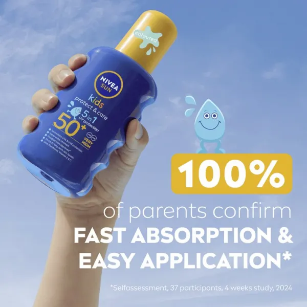NIVEA SUN Kids detský farebný sprej na opaľovanie SPF 50+ 200 ml