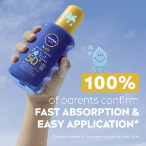 NIVEA SUN Kids detský farebný sprej na opaľovanie SPF 50+ 200 ml
