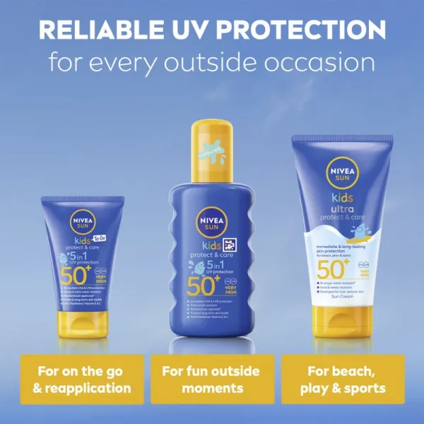 NIVEA SUN Kids detský farebný sprej na opaľovanie SPF 50+ 200 ml