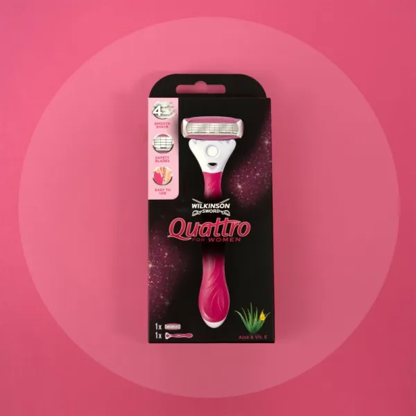Wilkinson Sword Quattro for Women Aloe & Vit. E náhradné hlavice 6 ks
