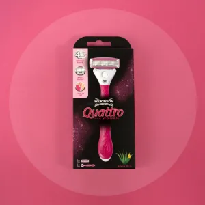 Wilkinson Sword Quattro for Women Aloe & Vit. E náhradné hlavice 6 ks