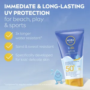 NIVEA SUN Protect & Play opaľovacie mlieko pre deti SPF 50+ 150 ml
