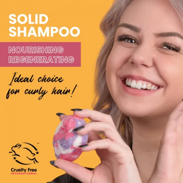 Soaphoria Hair Care Solid Shampoo organický tuhý šampón pre vlnité a kučeravé vlasy 80 g