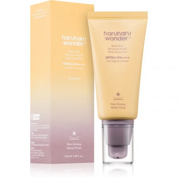 Haruharu Wonder Black Rice Moisture ľahký ochranný fluid SPF 50+ bez parfumácie 50 ml