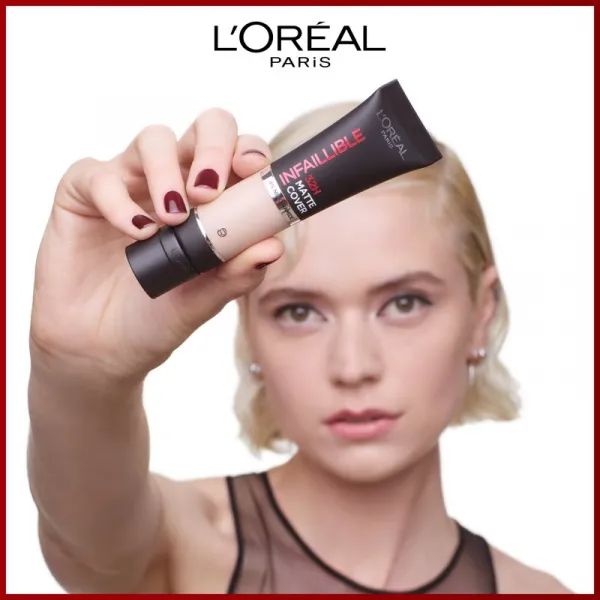 L’Oréal Paris Infallible 32H Matte Cover dlhotrvajúci zmatňujúci make-up SPF 25 odtieň 110 (Cool Undertone) 30 ml