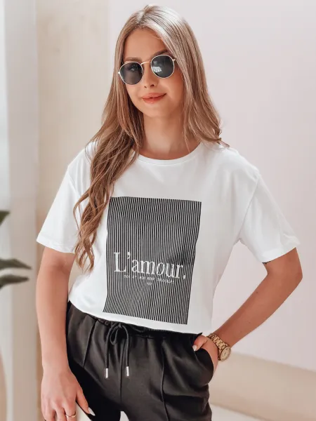 Dámske tričko LAMOUR biele