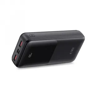 Tech-Protect PB02 Power Bank 20000mAh 2x USB / USB-C / Micro USB 22.5W, čierny
